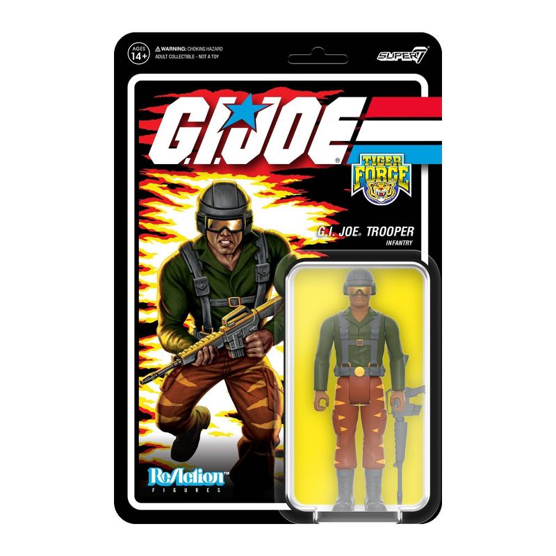 G.I. Joe Tiger Force Greenshirt Trooper ReAction Figure, 3 of 5