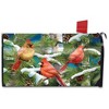 Snowy Cardinals Winter Magnetic Mailbox Cover Pine Cones Standard Briarwood Lane - 3 of 3
