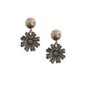 SOHI Women's Antique Silver Party Drop Earrings - 1 of 4