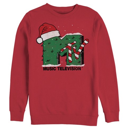 Men s Mtv Christmas Monster Logo Sweatshirt Target