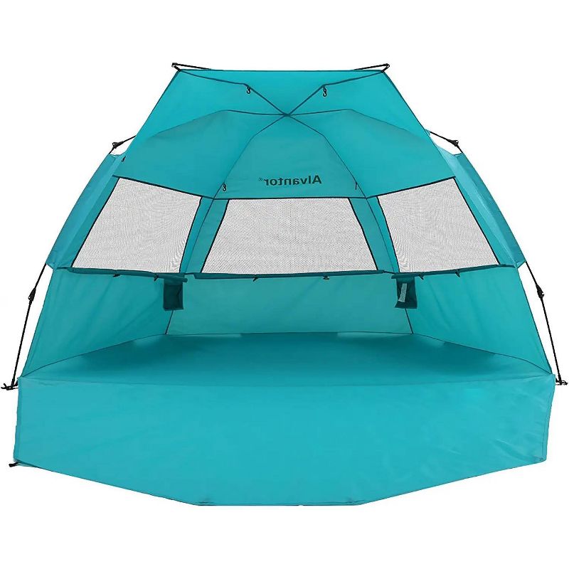 Alvantor Outdoor Automatic Pop-Up Sun Shade Canopy 3 People Beach Shelter Tent Turquoise, 1 of 12