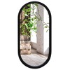 Americanflat - 12x24 Back Large Oval Mirror Pill Shaped Aluminum Frame for Living Room Bedroom Bathroom - 2 of 4