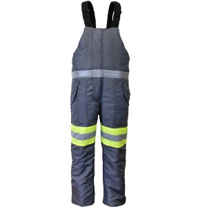 RefrigiWear Men's Freezer Edge Warm Insulated Bib Overalls with Reflective Tape - 1 of 4