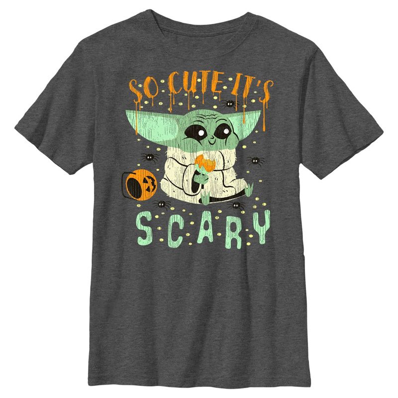Boy's Star Wars: The Mandalorian Halloween So Cute It’s Scary T-Shirt, 1 of 6