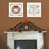 2- Piece Vignette Gingerbread Wreath White Framed Wall Art for Living Room, Bedroom Wall Art Print for Home Decor by Nicole DeCamp - 4 of 4