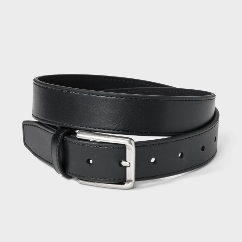 Men's Stitched Edge Dress Belt - Goodfellow & Co™ Black M