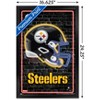 Trends International NFL Pittsburgh Steelers - Neon Helmet 23 Framed Wall Poster Prints - 3 of 4