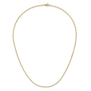 Chisel Stainless Steel Polished Yellow IP-platead Enlongated Open Link Paperclip 20" Chain Necklace - 1 of 4