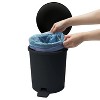 LunaLulinlk Black plastic indoor trash can - 4 of 4