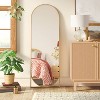 20" x 58" Full Length Floor Mirror Gold - Threshold™: Modern Leaning Design, Metal Frame - 2 of 3