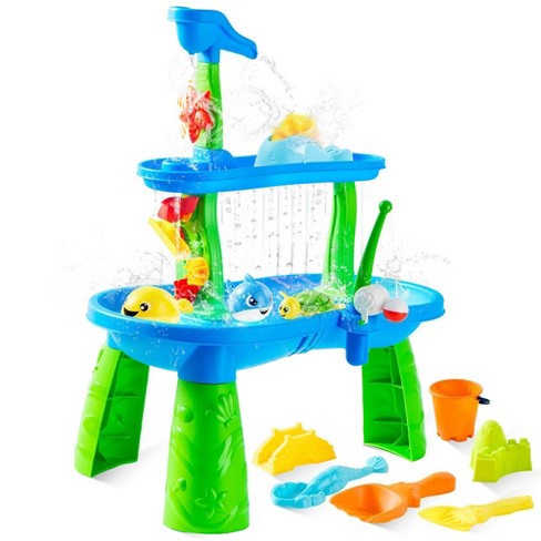 Water Table For Toddlers 3 tier Water Sand Table Outdoor Play Toys For Kids Ages 2 3 4 5 Activity Sensory Tables For Summer Beach Backyard Activities Target