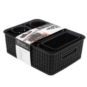 Advantus Thinkspace Plastic Weave Bins Plastic Bins 38398 - 1 of 3