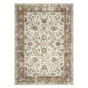 COZONY Washable Runner Rug for Hallway Kitchen, Non-Slip Soft Floral Carpet with Rubber Backing for Laundry Room, Bedroom, Bathroom Area Rug - 1 of 4