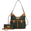 MKF Collection Harper Nylon Shoulder Hobo Bag with Matching Wallet by Mia K - 2 of 4