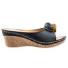 GC Shoes Sydney Flower Comfort Slide Wedge Sandals - 2 of 4