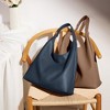 Generic Slouchy Hobo Bag Vegan Leather Suede Tote Bag Weekender Shoulder - 2 of 4