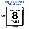 Avery® Big Tab™ Pocket Insertable Plastic Dividers, 8-Tab Set, 3 Sets - 4 of 4