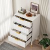 4-Drawer Dresser with Gold Metal Handles, Fluted Chest of Drawers for Bedroom, Living Room and Entryway - 4 of 4