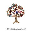 Unique Bargains Christmas Brooches Wreath Wind Chime Alloy Dripping Wax Multicolor 1.57"x2.17" 1 Pc - 3 of 4