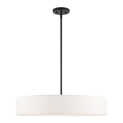 Livex Lighting Venlo 5 - Light Pendant in  Black/Brushed Nickel