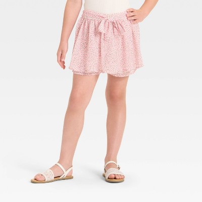 Girls' Floral Chiffon Skort - Cat & Jack™