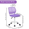 Homy Casa Ergonomic Office Chair with PP Backrest & Metal Base - 3 of 4