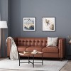 Pondway Contemporary Faux Leather Tufted 3 Seater Sofa - Christopher Knight Home - 2 of 4