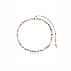 Crystal Disc Link Necklace - Ettika - 1 of 2