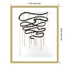 Amanti Art Weeping Ribbon I by Michael Willett Wood Framed Wall Art Print - 4 of 4