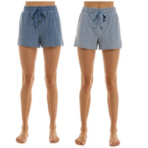 Jacyln Womens 2 Pack of Pajama Shorts - 1 of 4