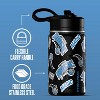 NBA Orlando Magic 14oz Kids Stainless Steel Water Bottle With Straw Lid and Flexible Handle - 3 of 4