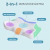 TopComfy Bed Pillows Neck pillow relieving pain in the neck and shoulders ergonomic memory foam bed pillow for Bedroom, White, 24.02"*15.35"*5.12" - 3 of 4