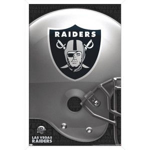 Trends International NFL Las Vegas Raiders – Logo 20 Framed Wall Poster Prints - 1 of 4