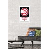 Trends International NBA Atlanta Hawks - Logo 21 Framed Wall Poster Prints - 2 of 4