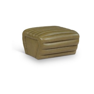 Meridian Furniture,Vega Vegan Leather Ottoman - 1 of 4