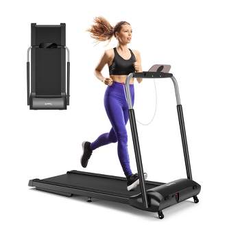 SuperFit 0.6-3.8MPH Walking Pad Under Desk Treadmill with Remote Control  and LED Display Grey 