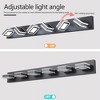 40" Modern 6-Light LED Vanity Light - Sleek Bathroom Wall Fixture, Iron & Acrylic, Dimmable & Energy-Efficient, Ideal for Mirror Lighting - 2 of 4
