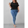 Women's Plus Size T Shirts Oversized Tees Summer Short Sleeve Crew Neck Tunic Tops - 3 of 4