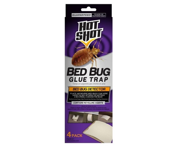 Hot  Bed Bug Glue Trap - 4 ct