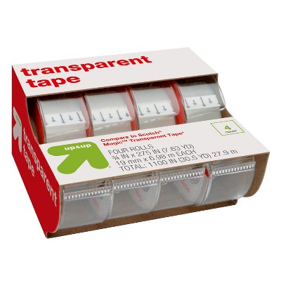 Transparent Tape 4ct (Compare to Scotch Transparent Tape) - Up&Up , Clear