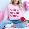Simply Sage Market Women's Graphic Sweatshirt Hearts and Lips Chart - 3 of 4