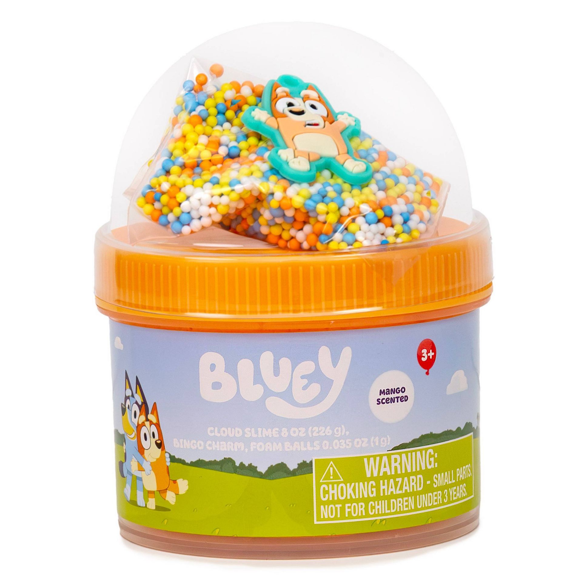 Bluey Slimygloop Scented Slime Dome Jar - Orange