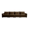 Oversized 157.5" Corduroy Cloud Modular 4-seater Sectional Sofa with Big Deep Seat, 4-Piece Free combination Sofa - 4 of 4