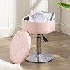 Arceso 360° Swivel Vanity Stool, Faux Leather with Storage, Height Adjustable Stool for Bathroom & Living Room - 2 of 4