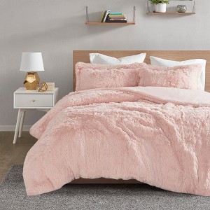 3Pcs Duvet Set, Solid Bedding Set, Polyester Bed Comforter - 1 of 4