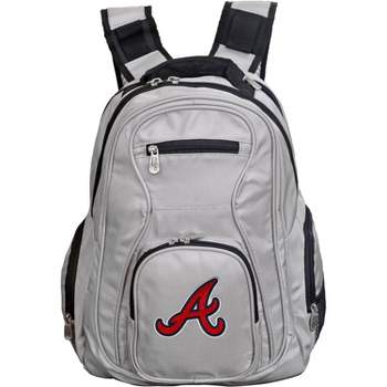 MLB Atlanta Braves Gray 19" Laptop Backpack