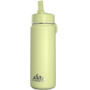 Hydrapeak 20oz Kids Stainless Steel Leak Proof Water Bottle with Straw Lid and Flexible Handle - 1 of 4