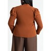ELOQUII Women's Plus Size Drape Front Blouse - 3 of 4
