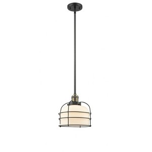 Bell Cage - 1 Light Mini Pendant In Traditional Style-10 Inches Tall and 9 Inches Wide - 1 of 1