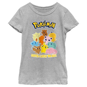 Girl's Pokemon Gotta Catch 'Em All Group T-Shirt - 1 of 4